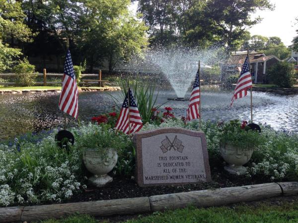 Marshfield Women Veterans Fountain