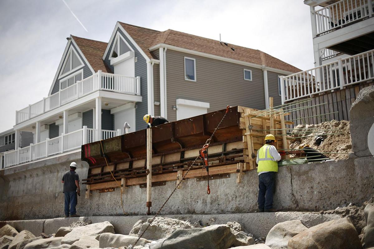 Engineering of new and replacement seawalls protects Marshfield residents.
