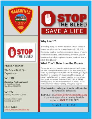 Stop the Bleed Training for the Public