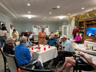 Pictured is Lawrence “Larry” Whalen celebrating his 90th birthday surrounded by friends and family